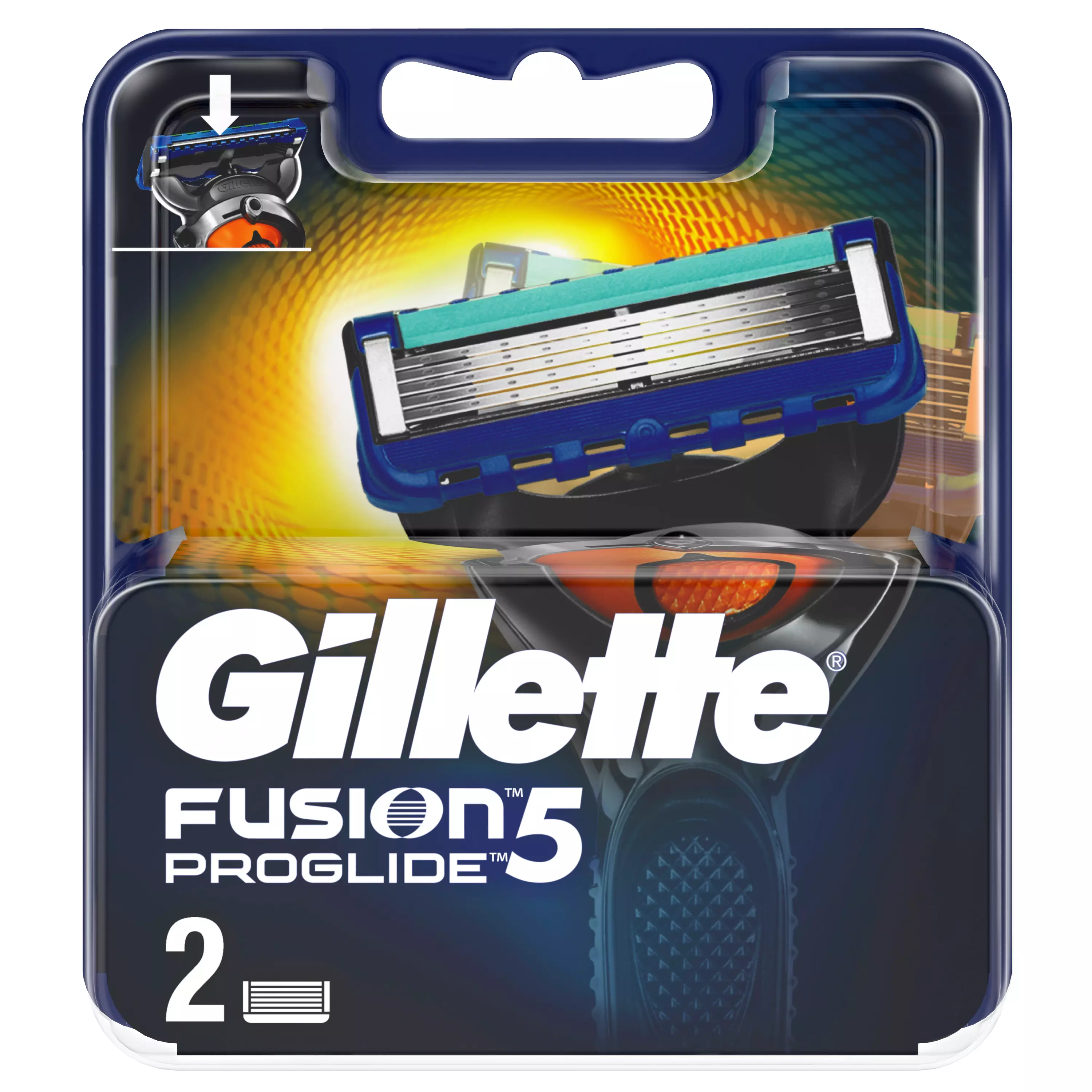 Сменные кассеты для бритья Gillette FUSION ProGlide, 2 шт