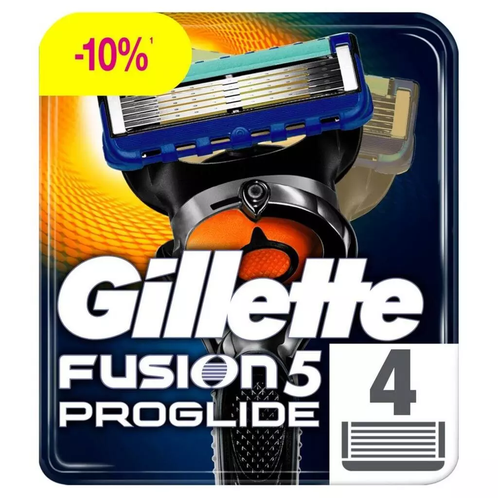 Сменные кассеты для бритья Gillette FUSION ProGlide, 4 шт