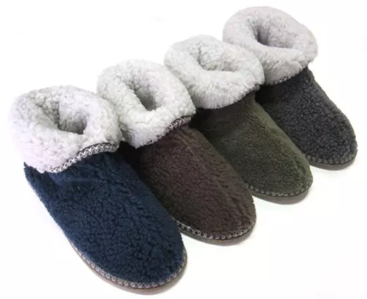 Тапочки мужские закрытые (чуни) LuckyLand 3162 M-FUR-S синий/серый/хаки/коричневый, р-р 41