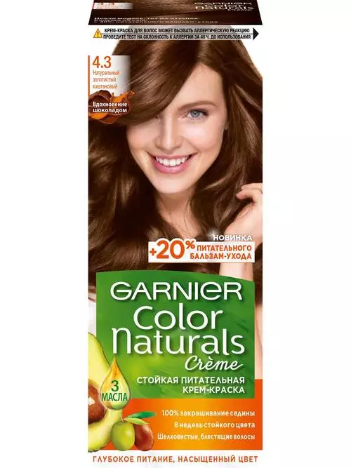 Краска для волос Garnier Color naturals 4.3 Золотистый каштан