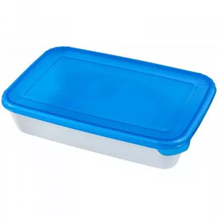 Емкость для СВЧ и хранения продуктов POLAR MICRO WAVE прямоугольная  0,45л голубой прозрачный PT9670