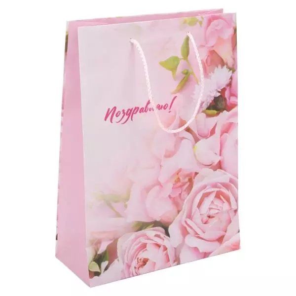 Подарочный пакет 34x45*16 Розы PXL-122149-FW3