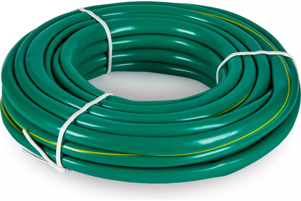 Шланг поливочный силиконовый 3/4" 20 м ЭЛАСТИК однослойный, зелёный, 2-5 бар, "В приДАЧУ" 1201735