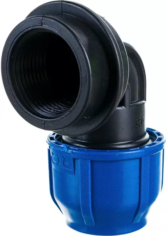 Отвод ПНД с резьбой 25x1&quot; ВР, компрессионный, PN16, RTP 11538