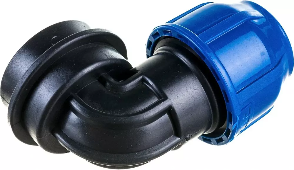 Отвод ПНД с резьбой 25x1&quot; ВР, компрессионный, PN16, RTP 11538