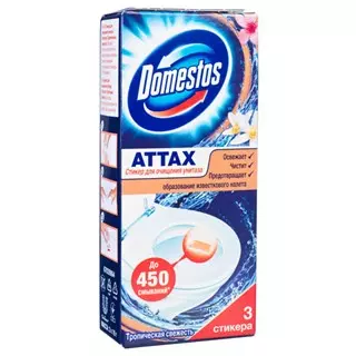 Стикер для унитаза Domestos Тропическая свежесть 30гр