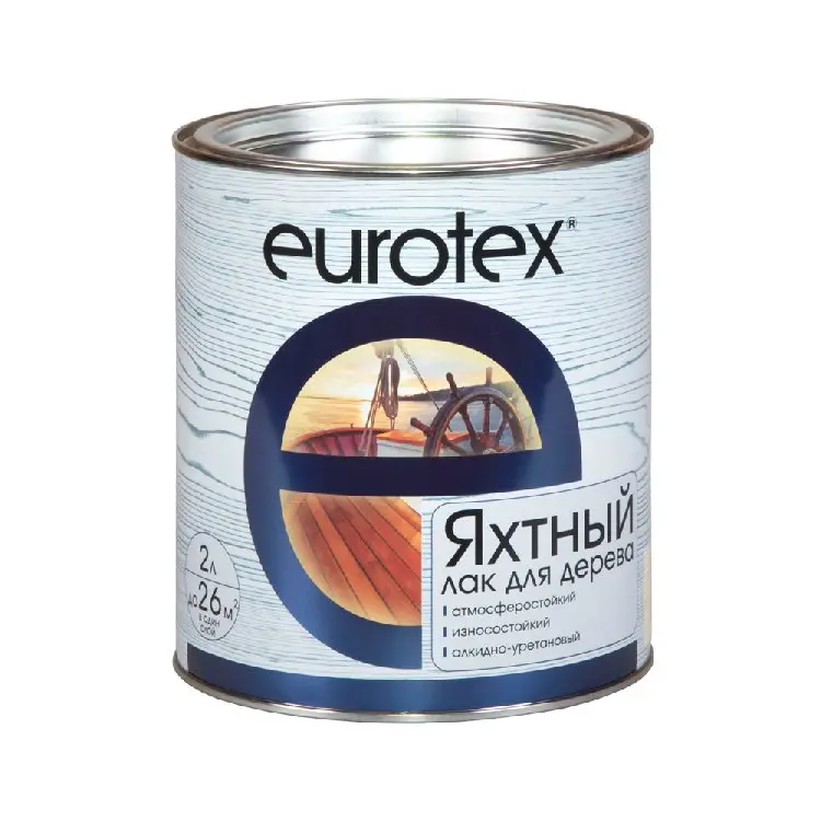 Лак яхтный Eurotex полуматовый  2л/3шт