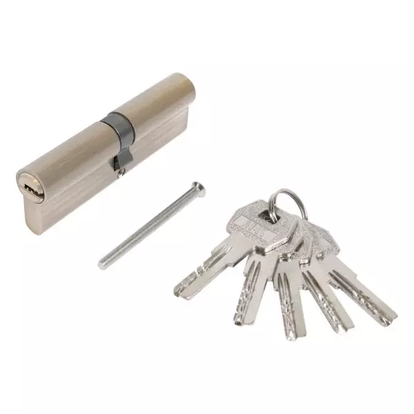 Цилиндровый механизм Стандарт MAX 100 мм (50х50) SN 5кл мат.никель перф.ключ/ключ