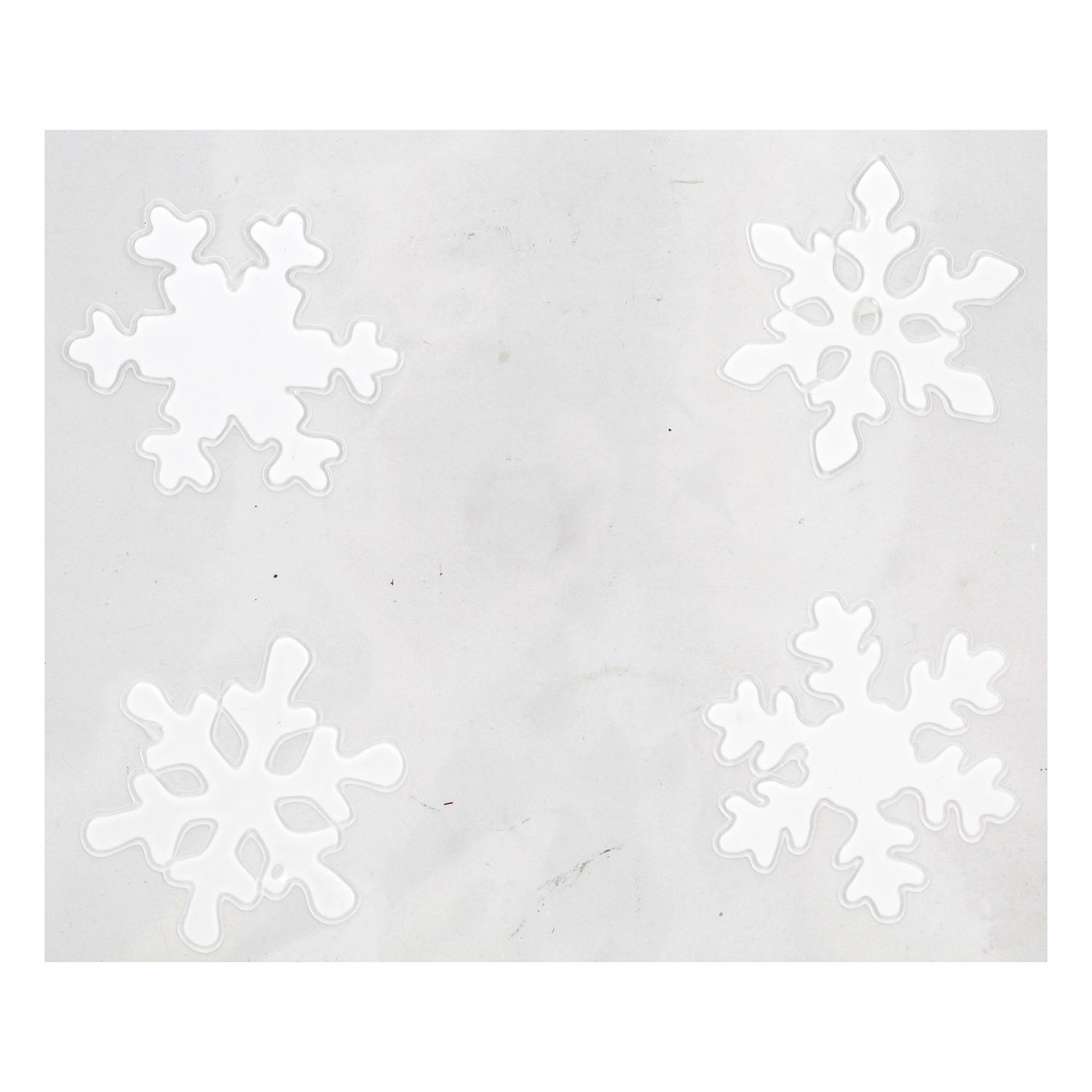 Наклейки декоративные Снежинки белые (4 шт), 200х290 мм, SYBXTA-2921273 