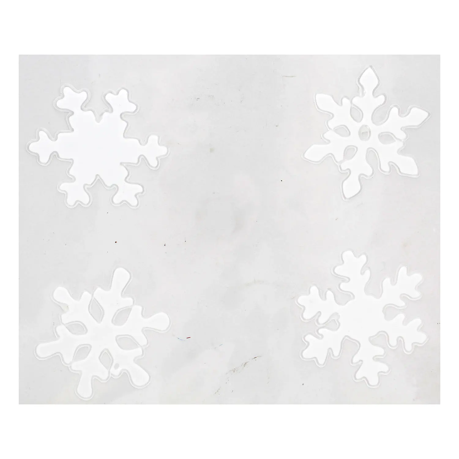 Наклейки декоративные Снежинки белые (4 шт), 200х290 мм, SYBXTA-2921273 