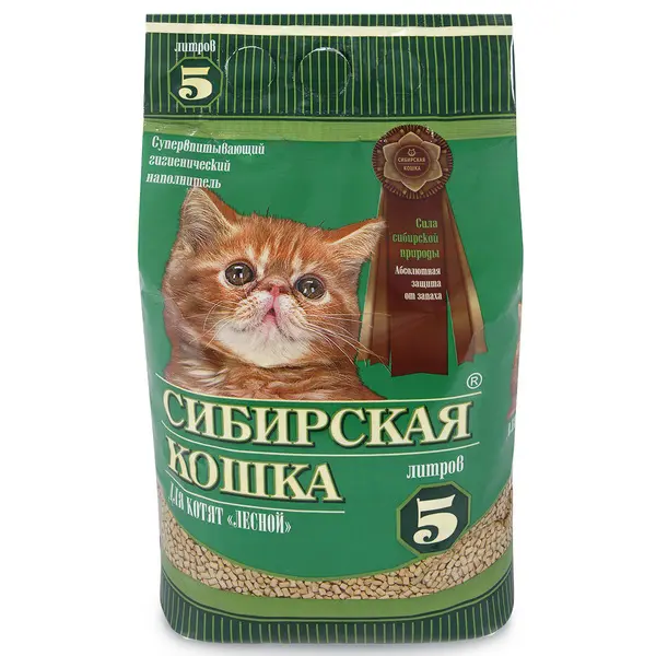 Наполнитель Сибирская кошка 5л для Котят Лесной