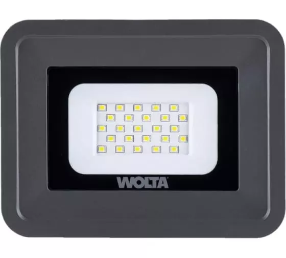 Прожектор светодиодный WOLTA WFLS-20W/06 20Вт 4000K IP65 1800лм серый