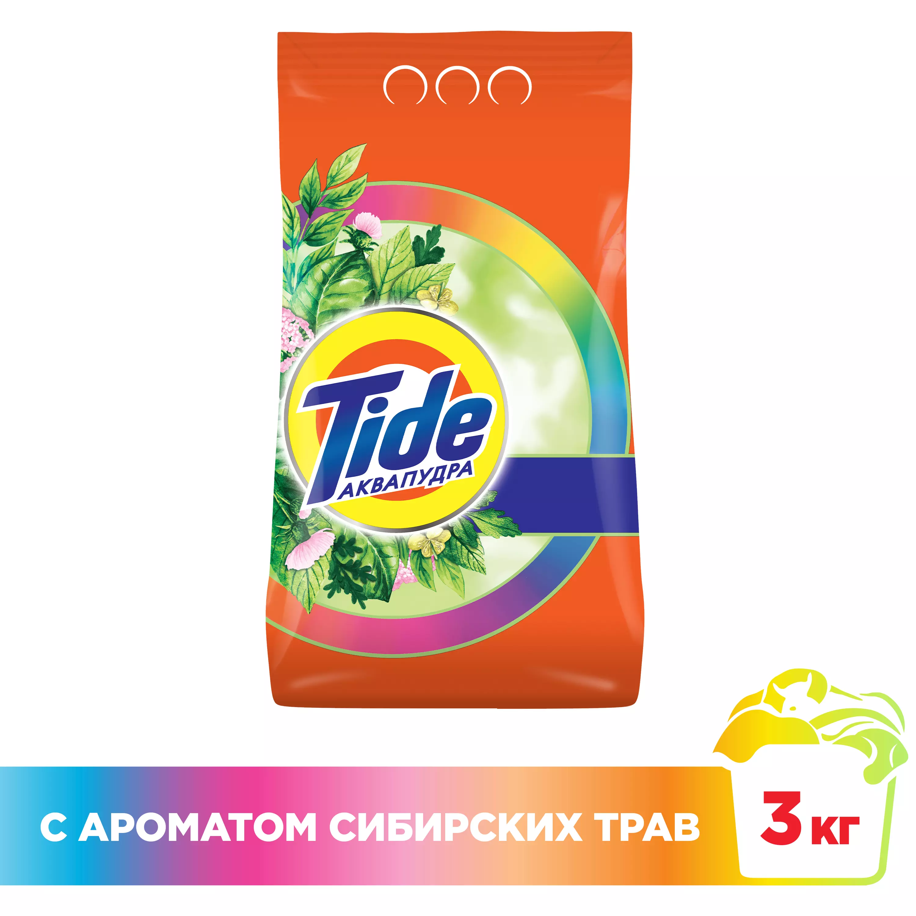 Стиральный порошок Tide Автомат Color с ароматом Сибирских трав 3кг