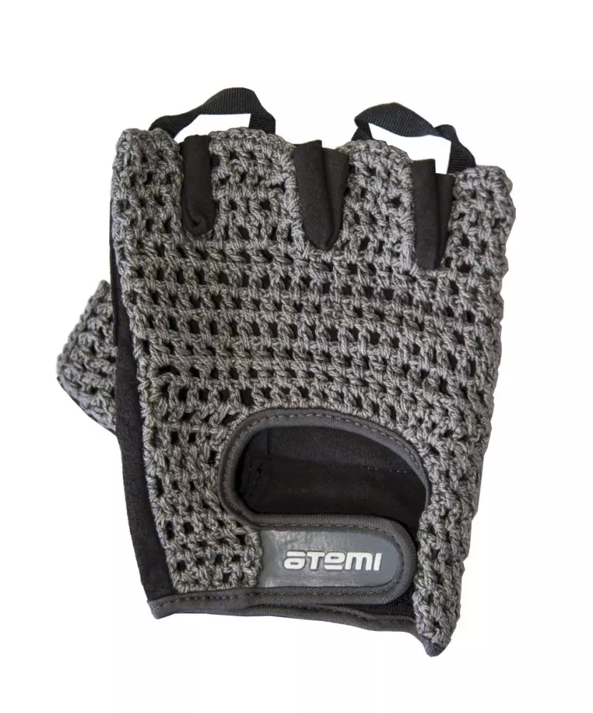 Перчатки для фитнеса Atemi  размер S серые AFG01S