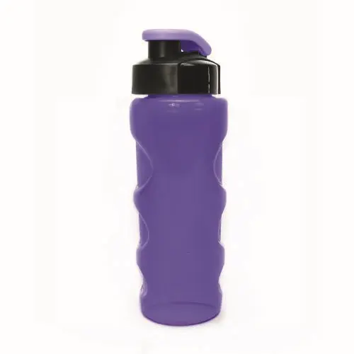 Бутылка для воды со шнурком 500 мл HEALTH and FITNESS, anatomic, фиолетовый КК0156