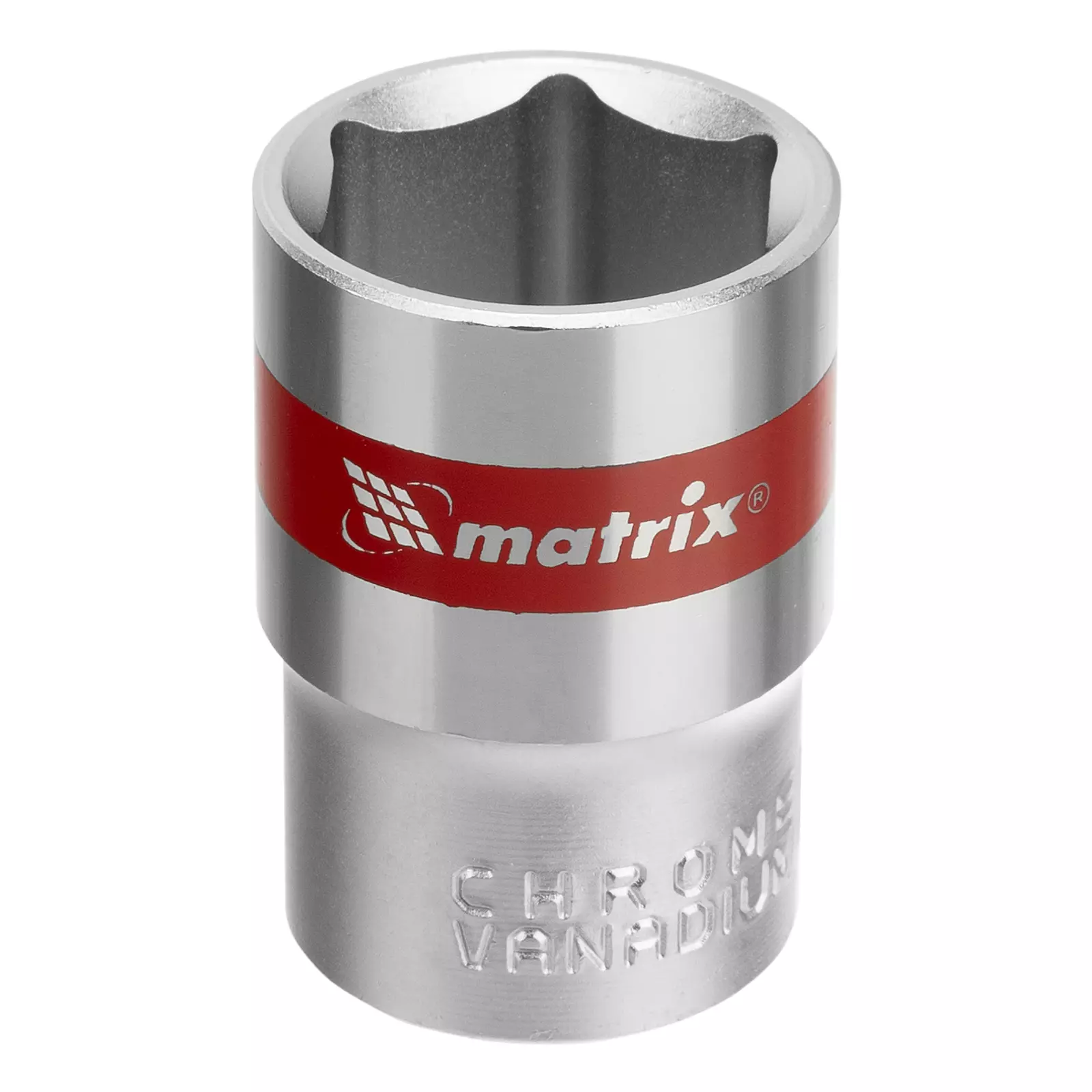 Головка торцевая 19мм, 6-гранная Matrix 13119 CrV 1/2&quot; хром