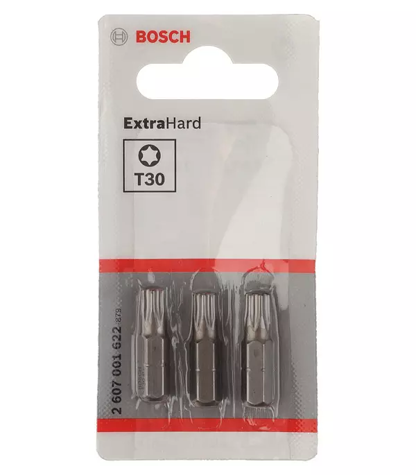 Биты Bosch Torx 30 25мм, XH 3шт 2607001622