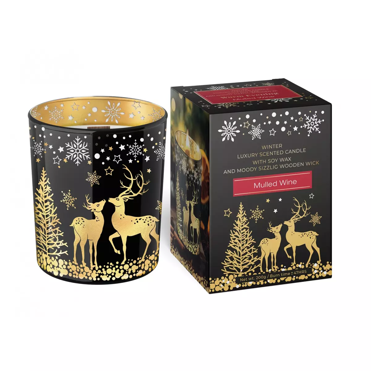 Cвеча ароматизированная в стакане 200 г Bartek Теплый вечер/Warm Evening с деревянным фитилем