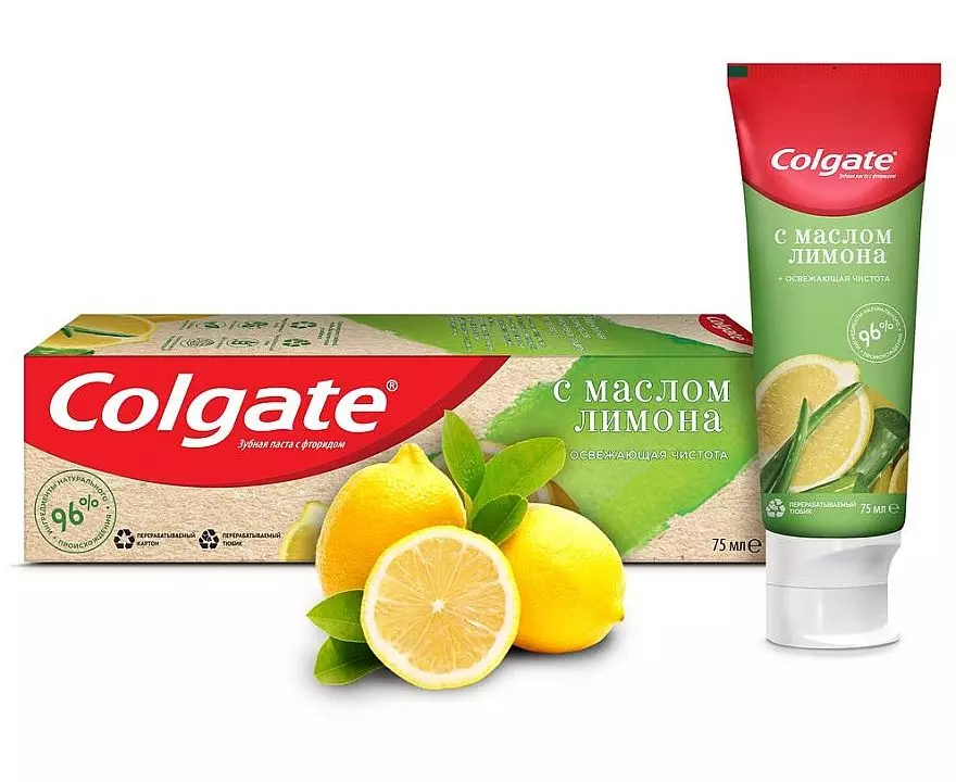 Зубная паста Colgate Naturals Освежающая чистота с Маслом лимона 75мл