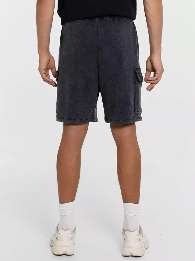 Шорты мужские Mark Formelle 131074 ACID WASH черный, р-р 90-182 (50 / L)