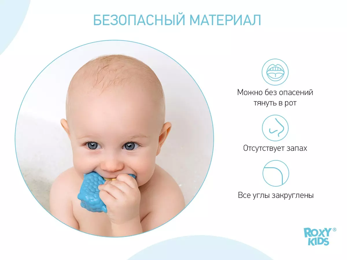 Игрушки для купания в ванной (4 шт) Моя ферма Roxy-Kids RRT-810