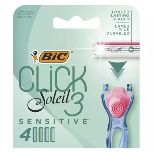 Кассеты для бритья BIC Солей Клик для чувствительной кожи, 4 шт.