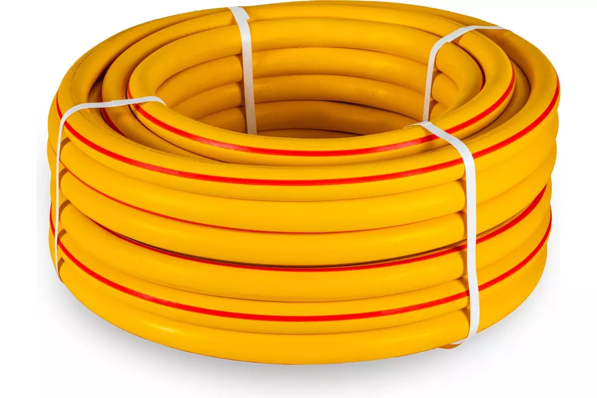Шланг поливочный ТЭП 3/4" 25 м армированный, 3-х слойный, желт. Soft Touch "В приДАЧУ" 1201627