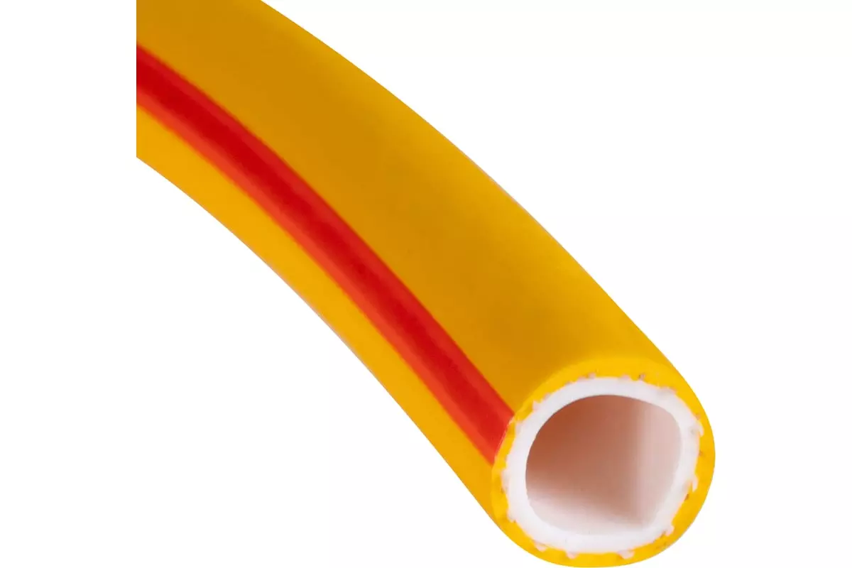 Шланг поливочный ТЭП 3/4" 25 м армированный, 3-х слойный, желт. Soft Touch "В приДАЧУ" 1201627