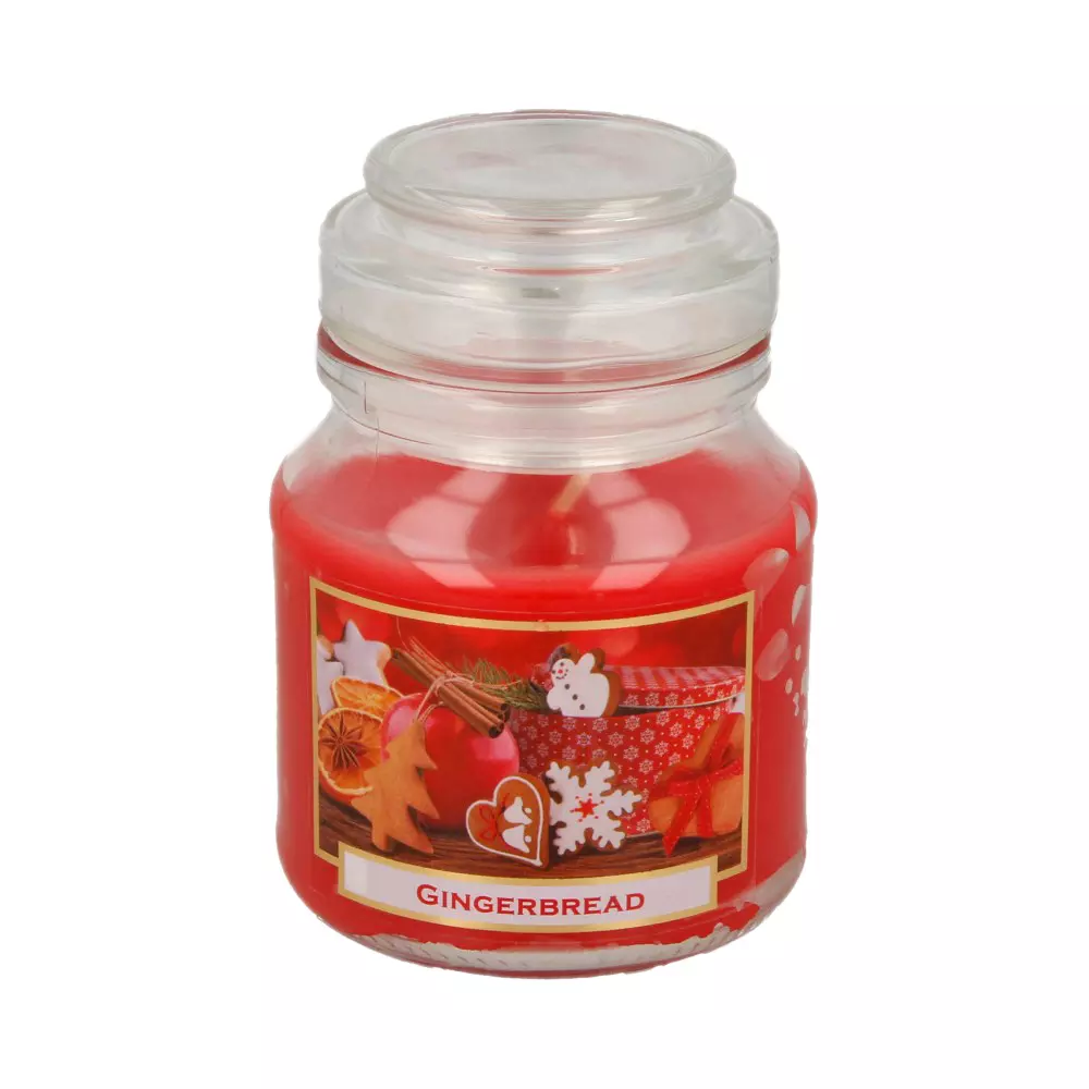 Cвеча ароматизированная в баночке 130 г Bartek Имбирный пряник/Gingerbread