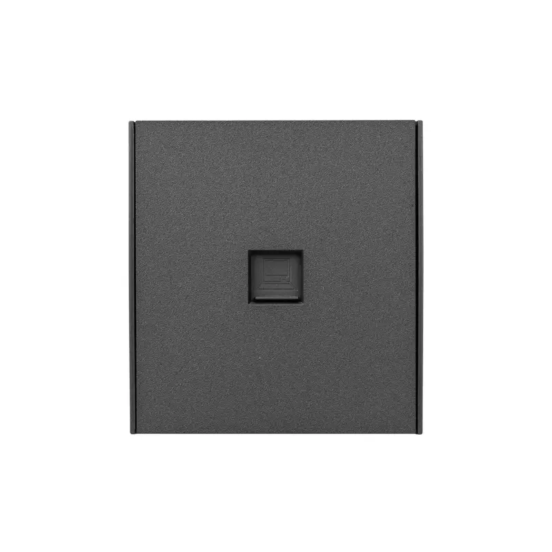 Розетка встраиваемая интернет графит Kranz Miele Strong KR-78-0724-6
