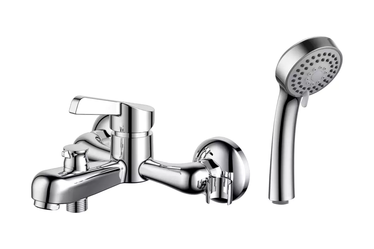 Смеситель для ванны, короткий излив, хром, D&K Rhein.Schiller DA1463201, латунь