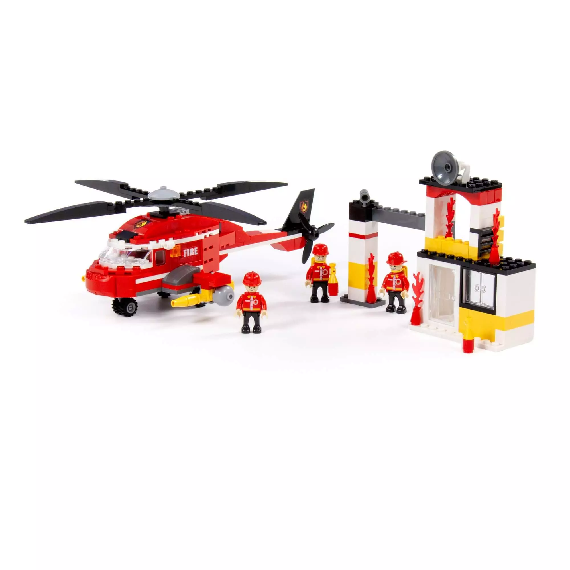 Конструктор Пожарная служба с вертолетом, 265 элементов, Полесье 81933