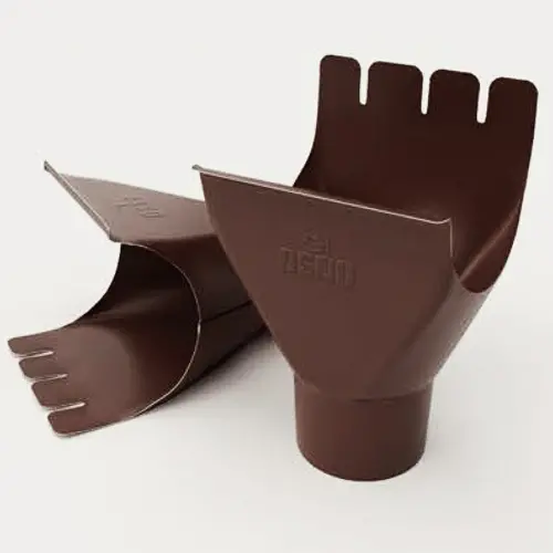 Воронка желоба 125*90 мм OSNO шоколад (RAL 8017)