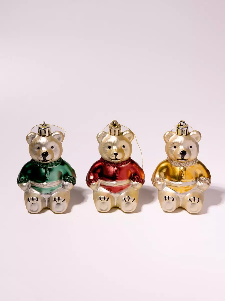 Елочные украшения пластик (3 шт) Волшебство на ветках VNVE-B46