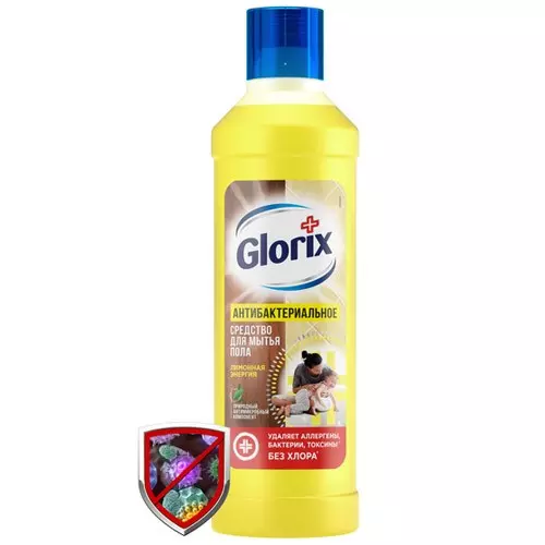 Средство для мытья полов Glorix Лимонная энергия 1л