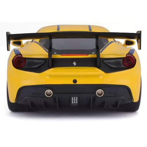 Машинка гоночная die-cast Ferrari - 488 Challenge Bburago, 1:24, открывающ. двери, желтая 18-26307