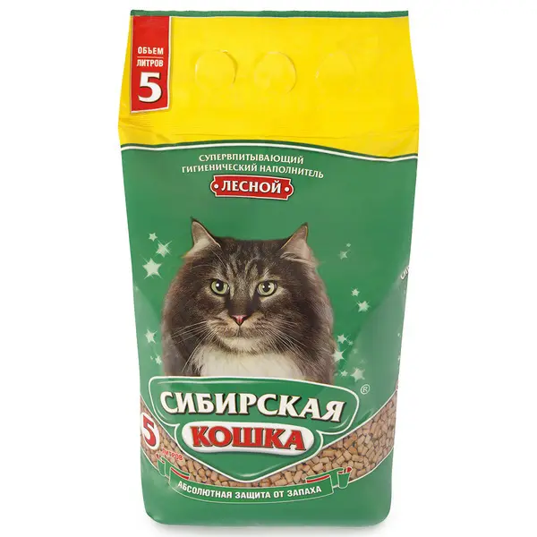 Наполнитель Сибирская кошка 5л Лесной