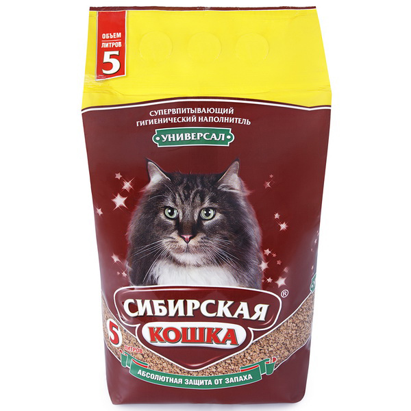 Наполнитель Сибирская кошка 5л УНИВЕРСАЛ