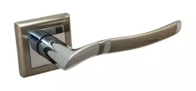 Дверная ручка квадрат PALIDORE A-277 HH/PC белый никель/хром