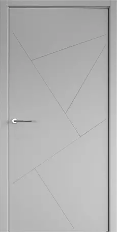 Дверь Геометрия-2 эмаль серый (защелка маг.) 900*2000