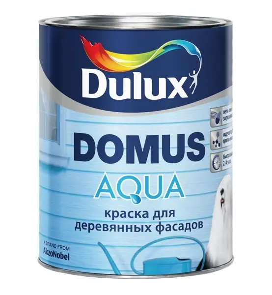 Краска для деревянных фасадов DOMUS AQUA BC 0,94 л