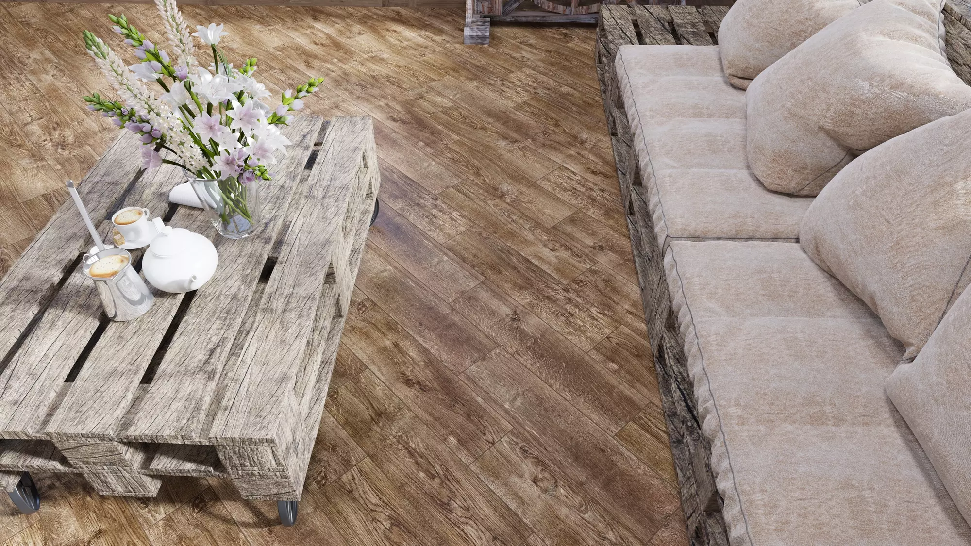 Керамогранит 150х600 мм GLOBAL TILE Оксфорд коричневый GT51VGNG (кор. - 15 шт.)