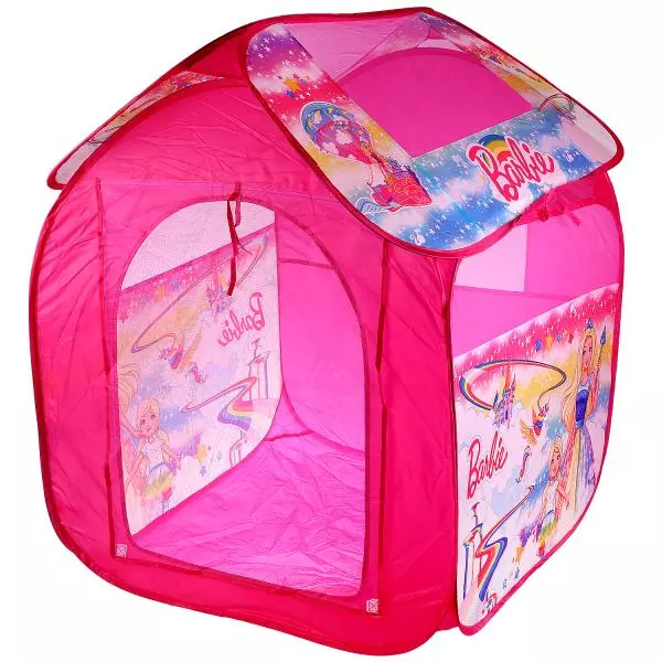 Палатка детская игровая я Барби 83х80х105 см Играем вместе GFA-BRB-R