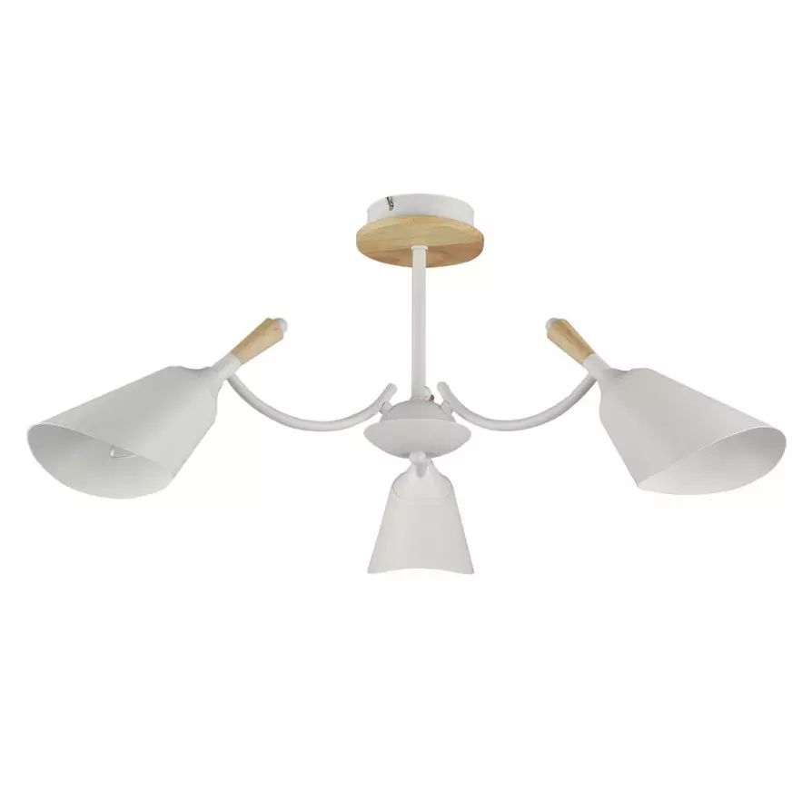 Люстра потолочная 3хЕ14 белый De City 635014703