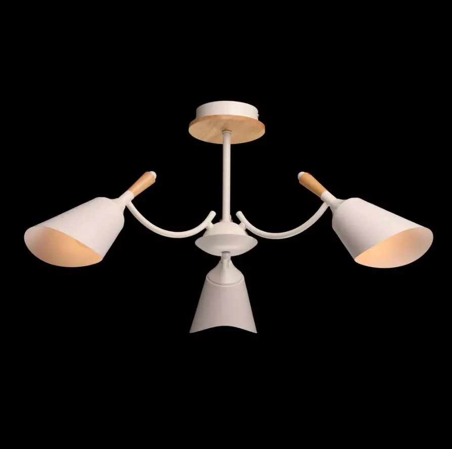 Люстра потолочная 3хЕ14 белый De City 635014703