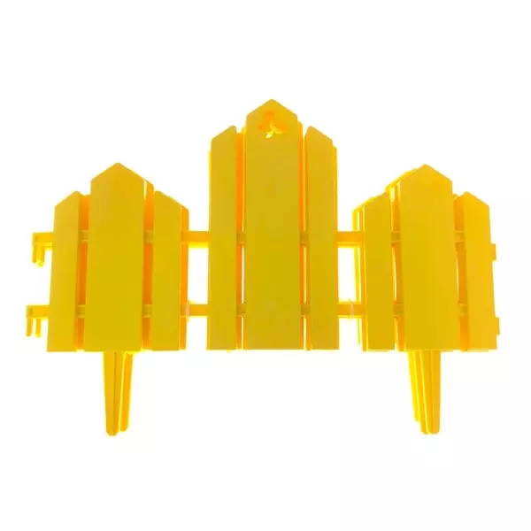 Декоративный забор Домик 0,19м*1,7м желтый