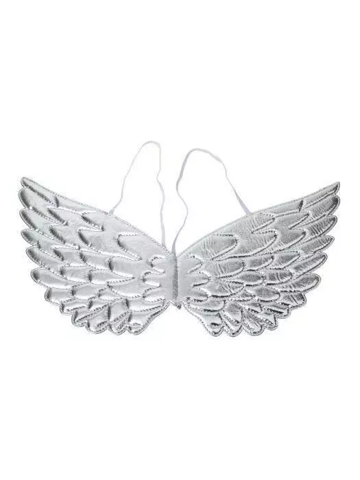 Карнавальные крылья Ангел в серебре (полиэстер) / 0,5x44x20см 86955