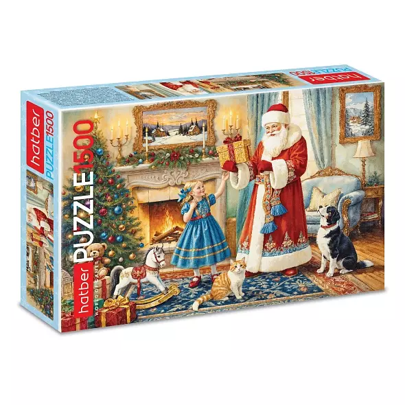 Новогодний пазл 1500 элементов 670х480 мм Магия праздника Hatber 093460