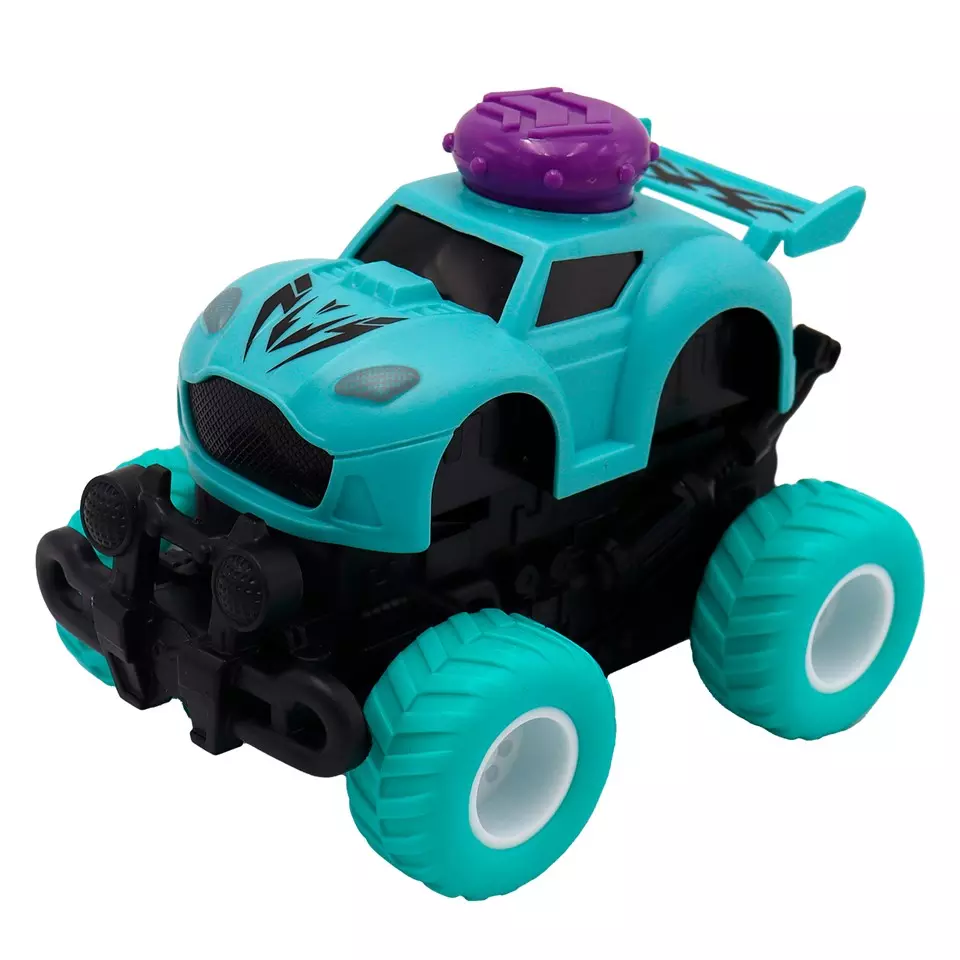 Фрикционная машинка Катапульта 4х4 бирюзовая  Funky Toys FT97963