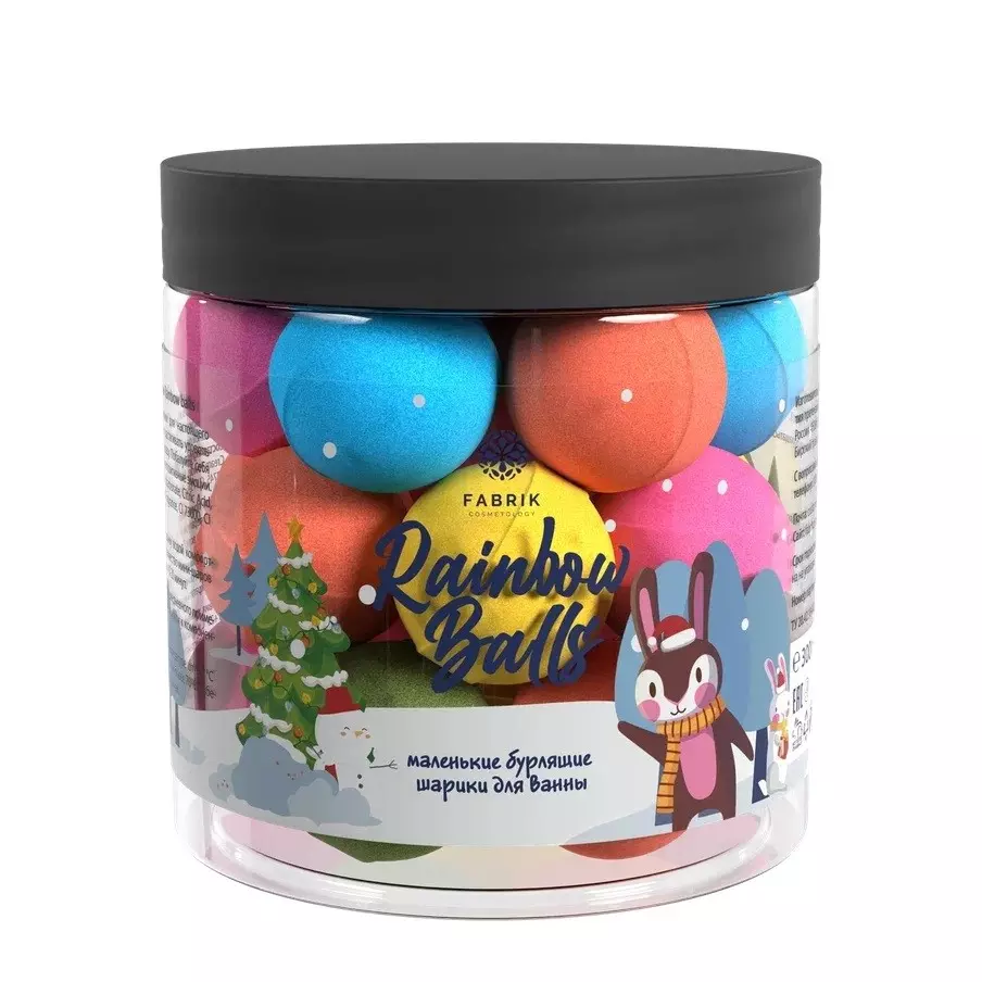 Шары бурлящие для ванны Rainbow balls 350гр